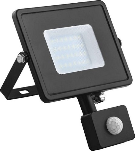 Прожектор светодиодный с датчиком движения 20Вт 220В 6400K черный IP44 LL-906 фото Прожектор светодиодный с датчиком движения 20Вт 220В 6400K черный IP44 LL-906 картинка